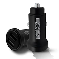 5 Core Usb Car Charger Cigarette Lighter Adapter Dual Usb Port Adapter 12/24 V Fast Charging