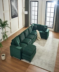 Streamdale U-Shaped Sectional Sofa (6-Seat) with Ottoman