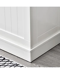 38" 3-in-1 Entryway Hall Tree with Bench, Hooks, and Shoe Rack