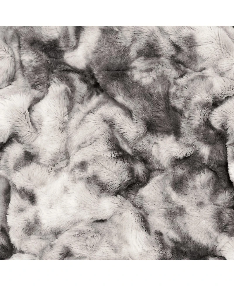 Chanasya Premium Double Sided Oversized Faux Fur Wolf Soft Throw Blanket