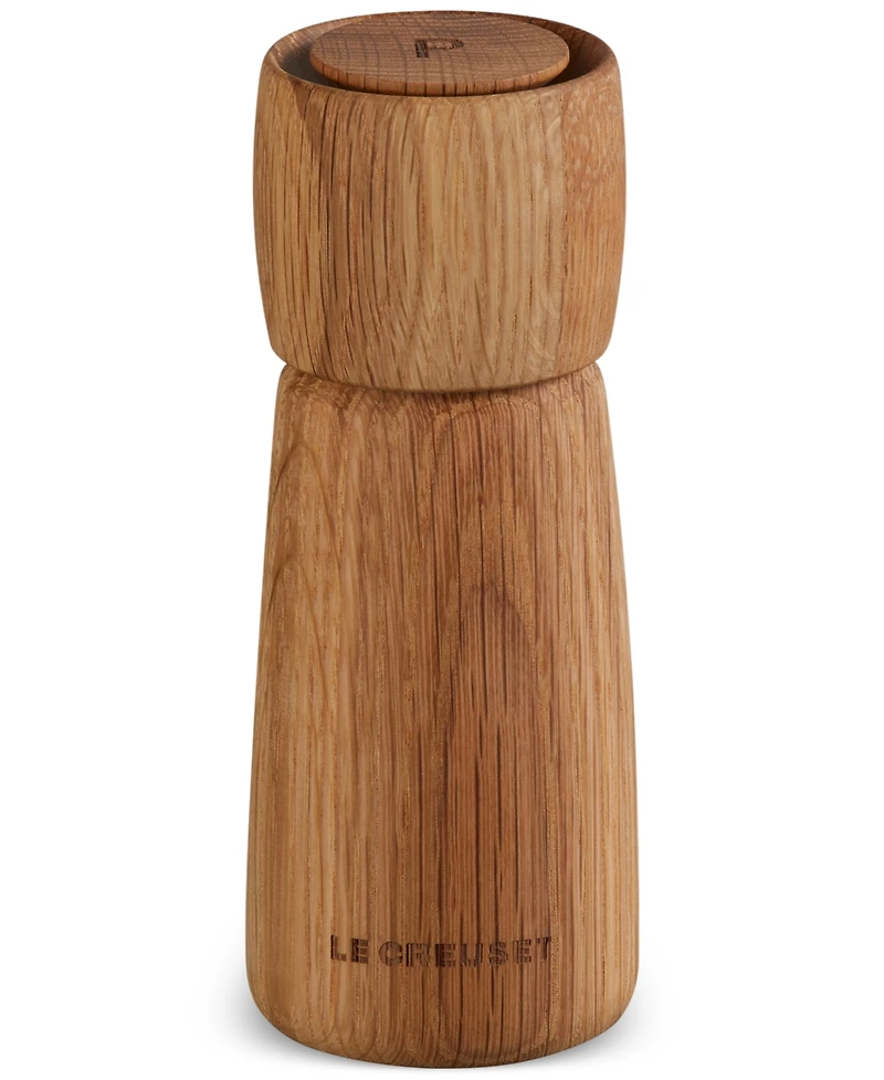 Le Creuset White Oak Alpine Pepper Mill, 7"
