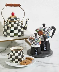 MacKenzie-Childs Courtly Flower Market 6-Cup Bialetti Moka Coffee Pot