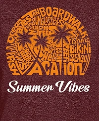 La Pop Art Men's Summer Vibes Premium Blend Word T-Shirt