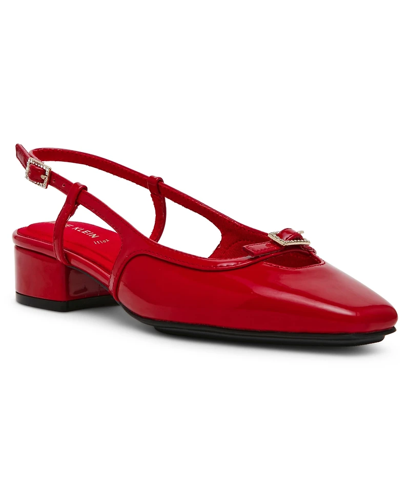 Anne Klein Women's Natalie Snip Toe Slingback Flats