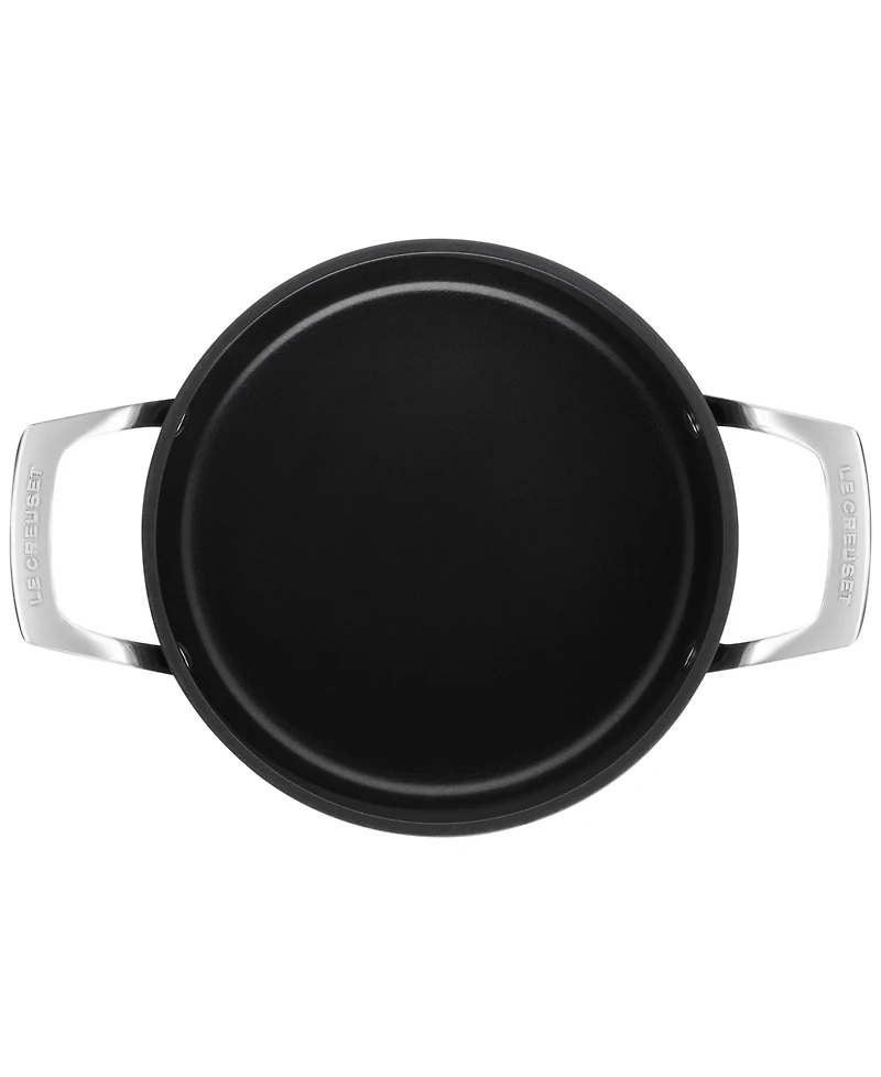Le Creuset Essential Non-Stick Ceramic Stockpot with Glass Lid, 4-Quarts