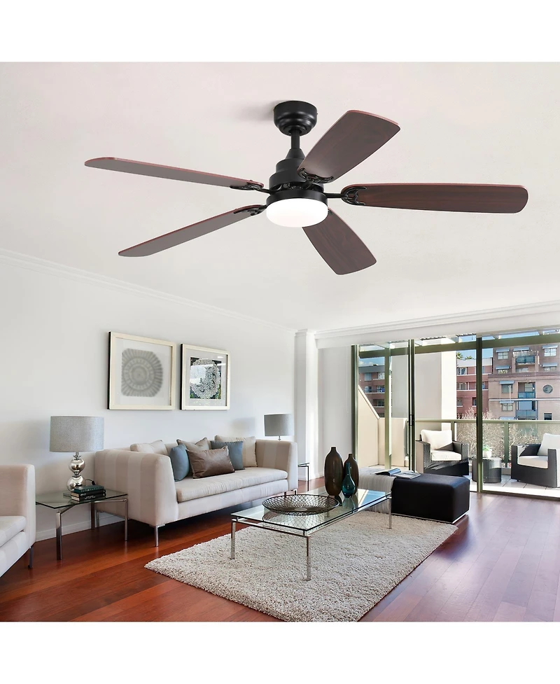 Sofucor 52" Ceiling Fans with Lights and Remote Low Profile Fan