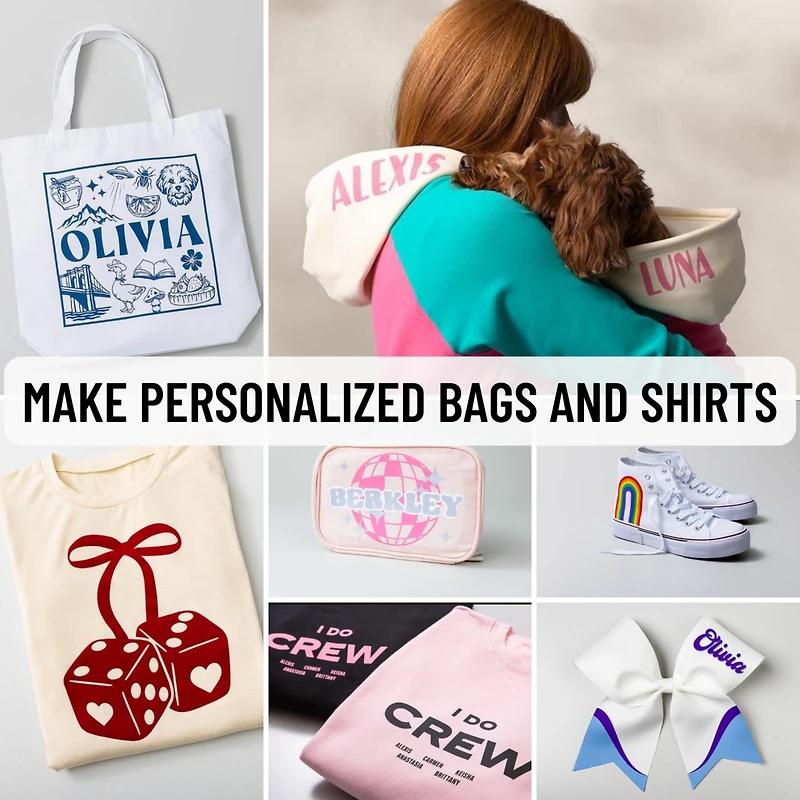 Cricut Joy Xtra and EasyPress Mini with Iron-on Vinyl Sample Pack Bundle