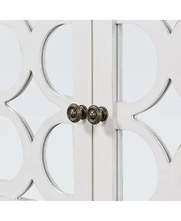 Streamdale Retro Console Cabinet with Mirrored Doors