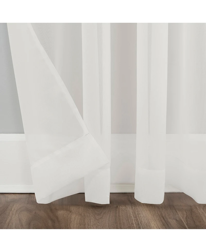 Sheer Voile Grommet Curtain Panel