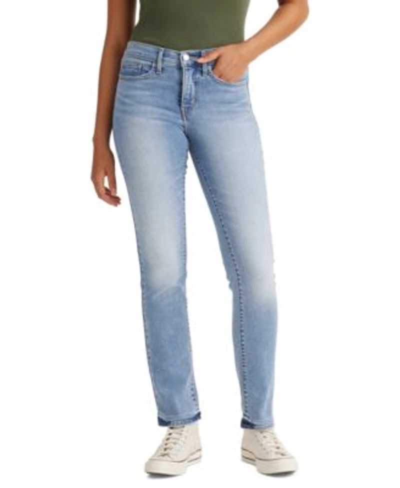 Levis 314 Shaping Straight Leg Mid Rise Jeans 24 26w