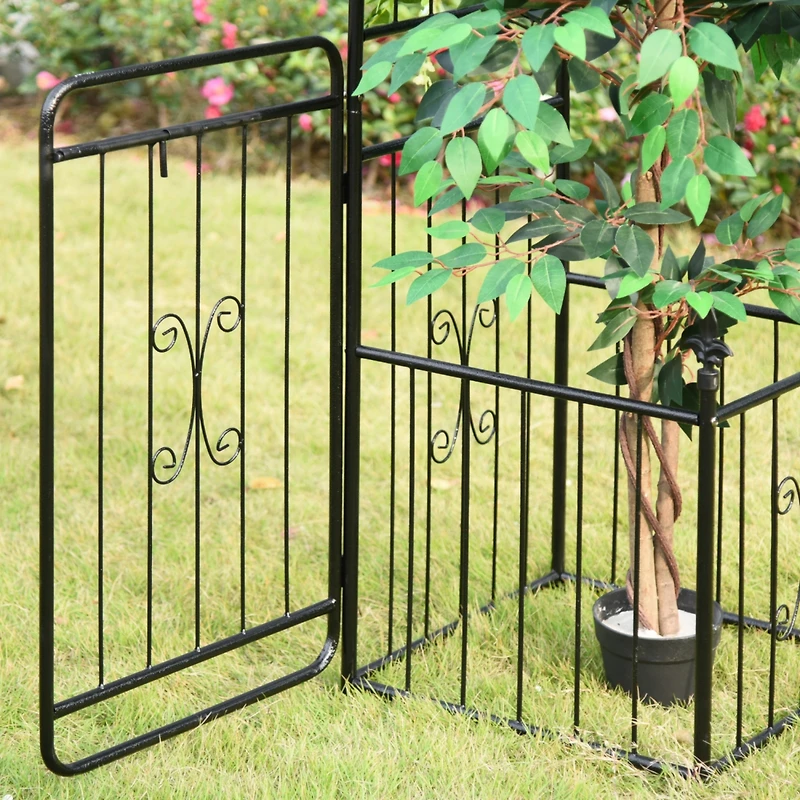 86" Garden Arbor Arch with Trellis & Extras