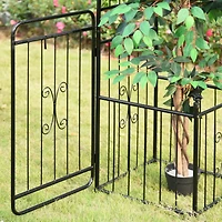 86" Garden Arbor Arch with Trellis & Extras