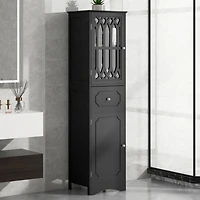 Streamdale Modern Bathroom Cabinet Mdf, Acrylic, Adjustable