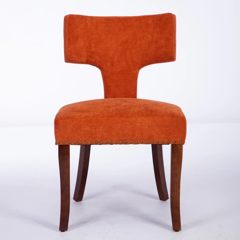 Streamdale Mid Century Modern Dining Chairs, Set of 2 (Orange)