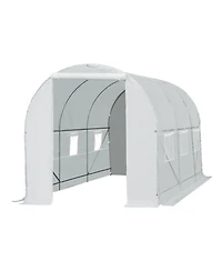 15' Walk-In Greenhouse with Windows & Door