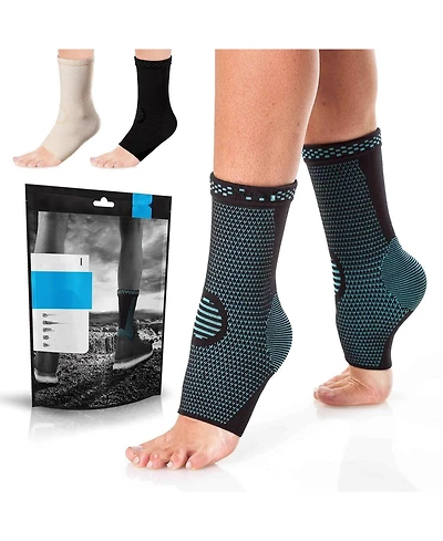 Powerlix Small Compression Ankle Sleeve: Swelling & Injury Relief