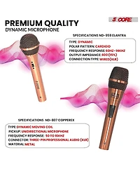 5 Core Dynamic Microphone Handheld Cardioid Pair Xlr Wired Professional Couple Mic for Duet Karaoke