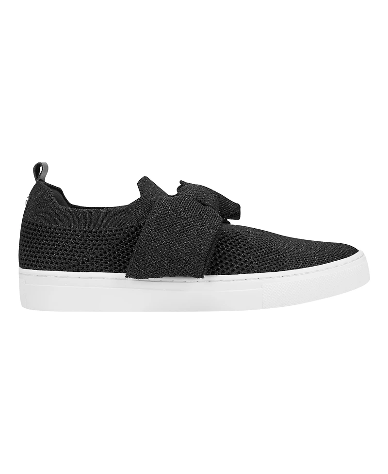 Bandolino Women's Bryce Bow Knit Slip On Sneakers
