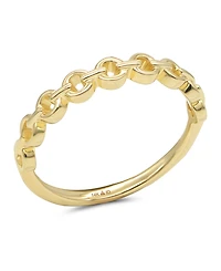 Devata Cable Link Ring in 14K Gold, Size 6, approx. 1.5 grams