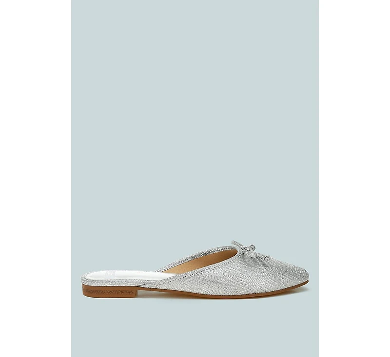 Jaylor Party Bow Slip-On Mules