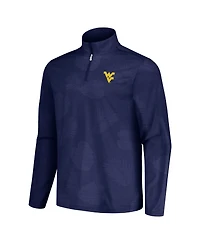 Tommy Bahama Men's Navy West Virginia Mountaineers Delray Frond IslandZone Half-Zip Jacket