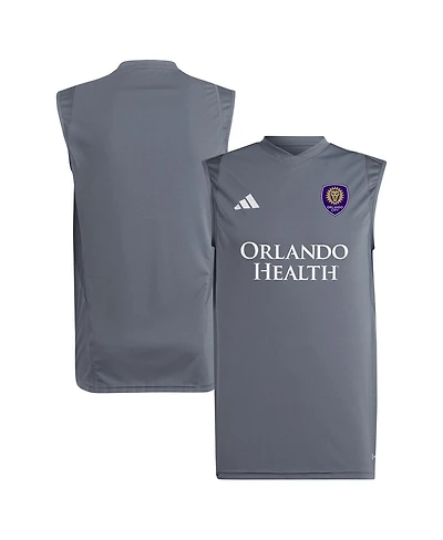 Adidas Men's Gray Orlando City Sc 2024 Sleeveless Training Jersey
