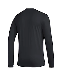 Adidas Men's Washington Huskies Primary Locker Logo Pre-Game Long Sleeve T-Shirt