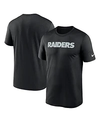 Nike Men's Black Las Vegas Raiders Primetime Legend Wordmark Performance T-Shirt