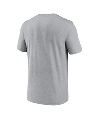 Nike Men's Heather Gray Las Vegas Raiders Primetime Legend Icon Performance T-Shirt