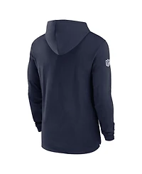 Nike Men's Navy Dallas Cowboys 2024/25 Sideline Performance Long Sleeve Hoodie T-Shirt