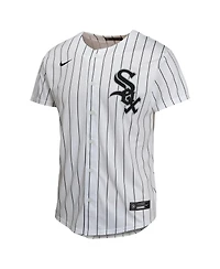 Nike Big Boys and Girls Yoan Moncada White Chicago Sox Home Game Player Jersey