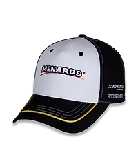 Team Penske Men's White/Black Ryan Blaney Menards Uniform Adjustable Hat