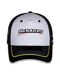 Team Penske Men's White/Black Ryan Blaney Menards Uniform Adjustable Hat