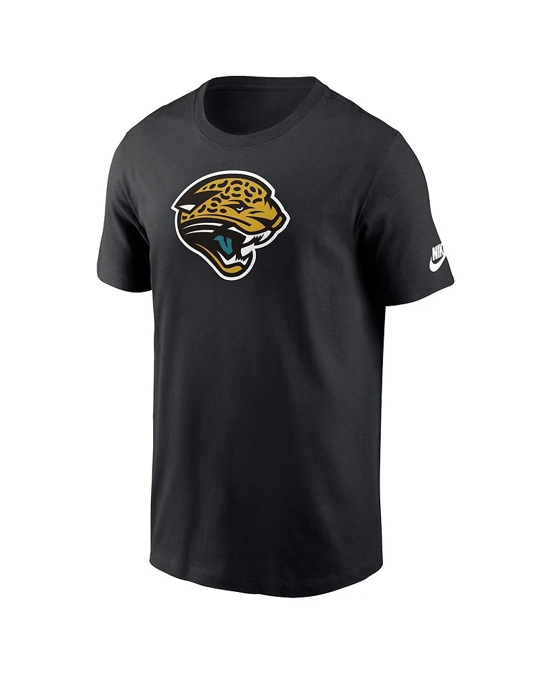 Nike Men's Black Jacksonville Jaguars Rewind Logo Essential T-Shirt