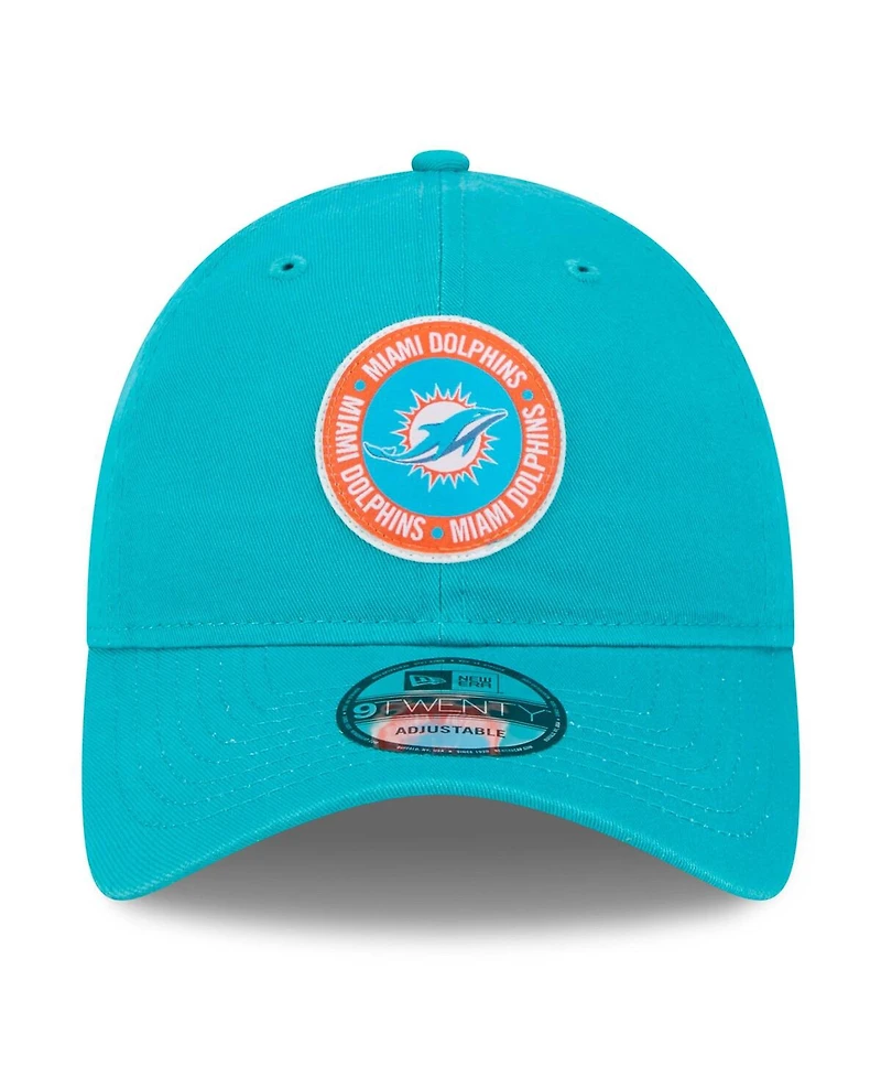 New Era Men's Aqua Miami Dolphins 2024 Sideline 9TWENTY Adjustable Hat