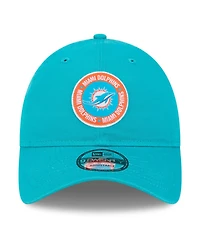 New Era Men's Aqua Miami Dolphins 2024 Sideline 9TWENTY Adjustable Hat