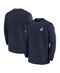 Nike Men's Navy Dallas Cowboys 2024 Sideline Coach Vintage Pullover Sweatshirt