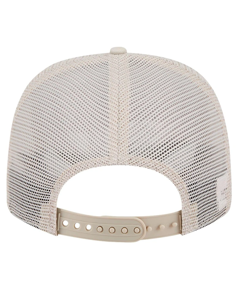 New Era Men's Natural Navy Midshipmen Canvas 9SEVENTY Stretch-Snap Hat