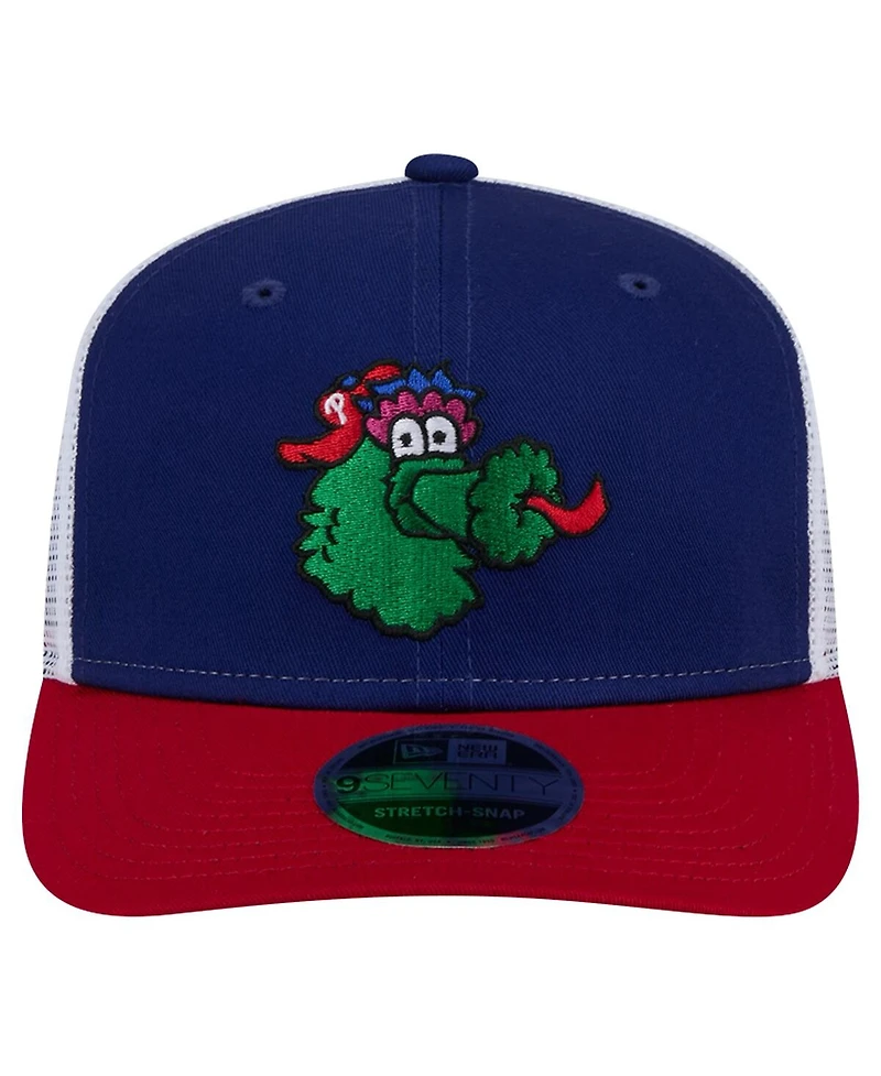 New Era Men's Royal Philadelphia Phillies Phanatic 9SEVENTY Trucker Snapback Hat