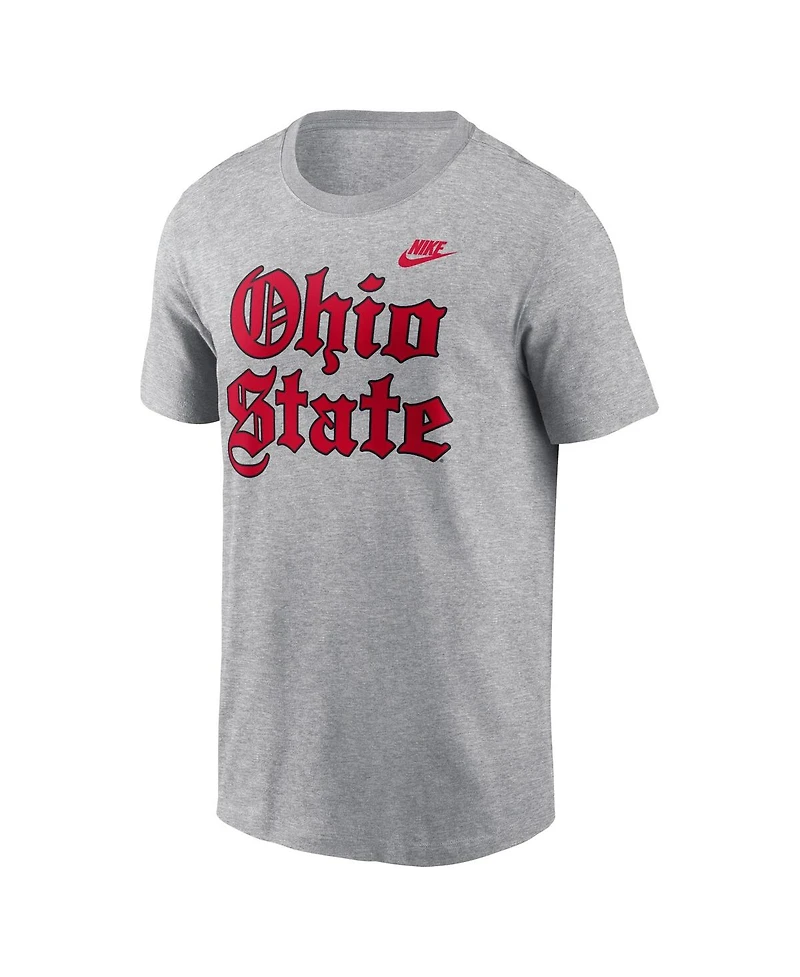 Nike Men's Gray Ohio State Buckeyes Old English T-Shirt