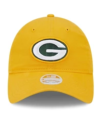 New Era Women's Gold Green Bay Packers Main Core Classic 2.0 9TWENTY Adjustable Hat