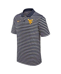 Nike Men's West Virginia Mountaineers Primetime Victory Striped Performance Polo