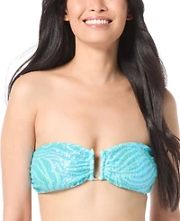 Vince Camuto Women's Sequin Printed Bandeau Bikini Top