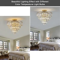 Streamdale 5-Tier Round Crystal Chandelier for Modern Home Decor