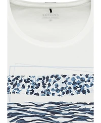Olsen Women's Placement Animal Print Tee