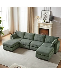 Streamdale Modular Sectional Sofa with Storage and Convertible Sleeper