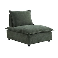 Streamdale Armless Upholstered Accent Chair with Adjustable Backrest