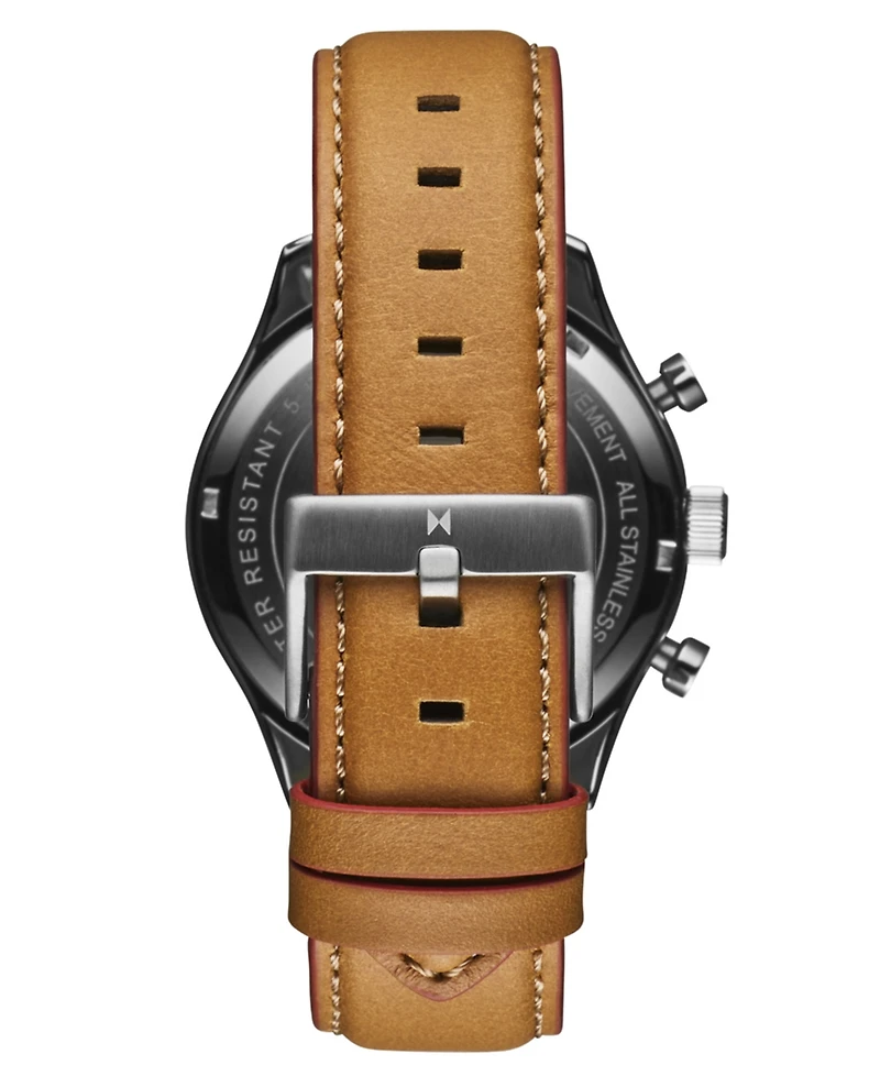 Mvmt Men's AirHawk Tan Leather Strap Watch 42mm