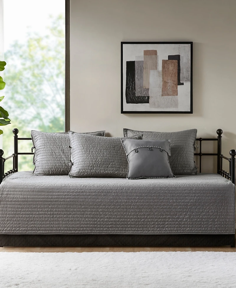 Madison Park Ridge Herringbone 6-Pc. Quilt Set, Daybed