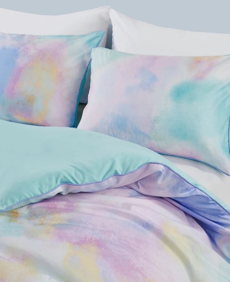 Intelligent Design Cassiopeia Watercolor Tie Dye 4-Pc. Duvet Cover Set